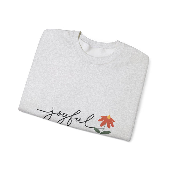 Joyful Flower Sweatshirt | Cozy Unisex Crewneck for Everyday Wear, Gift Idea for Birthdays, Casual Outfits, Spring Vibes, Nature Lovers