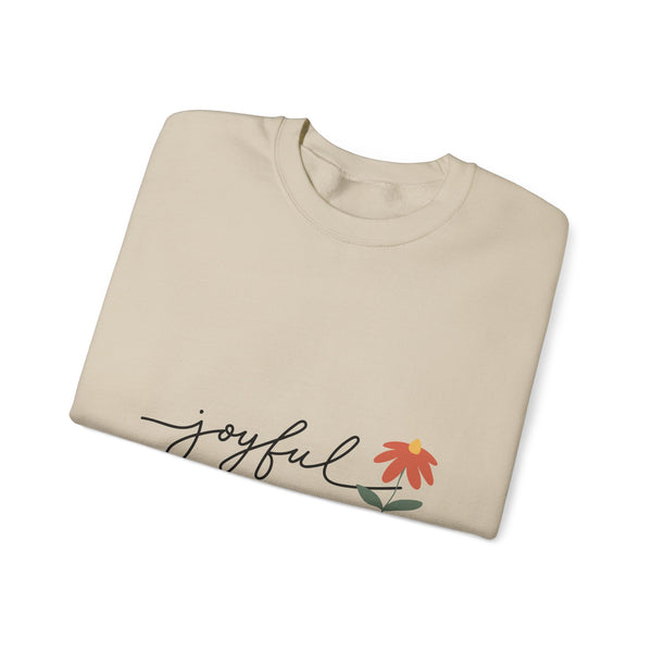 Joyful Flower Sweatshirt | Cozy Unisex Crewneck for Everyday Wear, Gift Idea for Birthdays, Casual Outfits, Spring Vibes, Nature Lovers