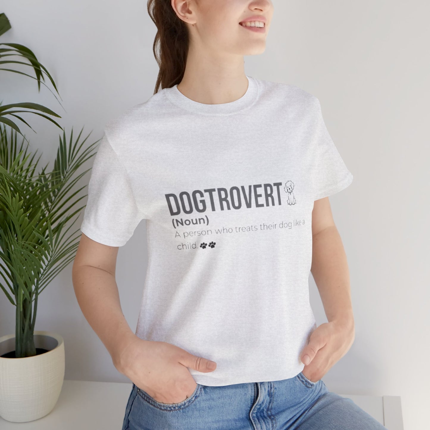 "Dogtrovert Tee — For the Introvert Dog Lover"