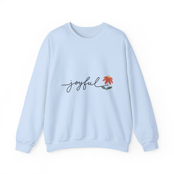 Joyful Flower Sweatshirt | Cozy Unisex Crewneck for Everyday Wear, Gift Idea for Birthdays, Casual Outfits, Spring Vibes, Nature Lovers