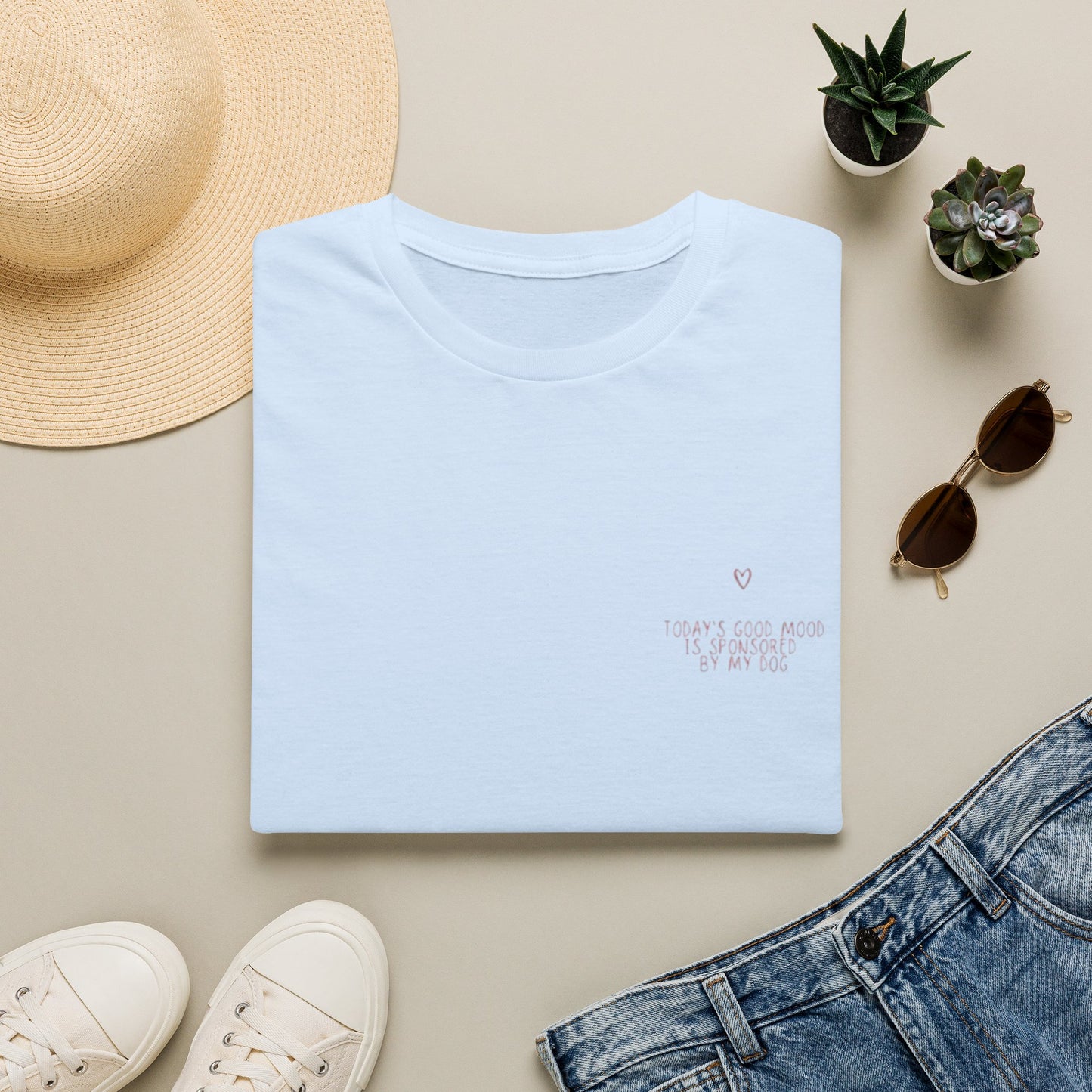 Minimal soft heart Tshirt
