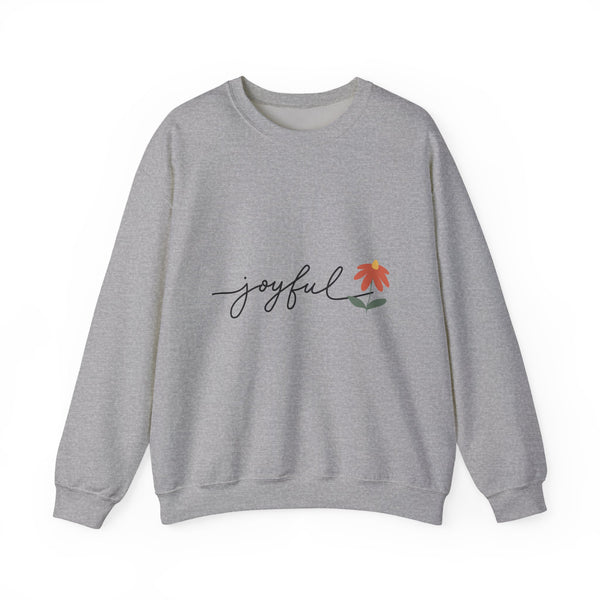 Joyful Flower Sweatshirt | Cozy Unisex Crewneck for Everyday Wear, Gift Idea for Birthdays, Casual Outfits, Spring Vibes, Nature Lovers