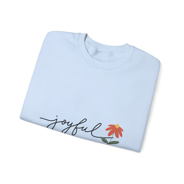 Joyful Flower Sweatshirt | Cozy Unisex Crewneck for Everyday Wear, Gift Idea for Birthdays, Casual Outfits, Spring Vibes, Nature Lovers