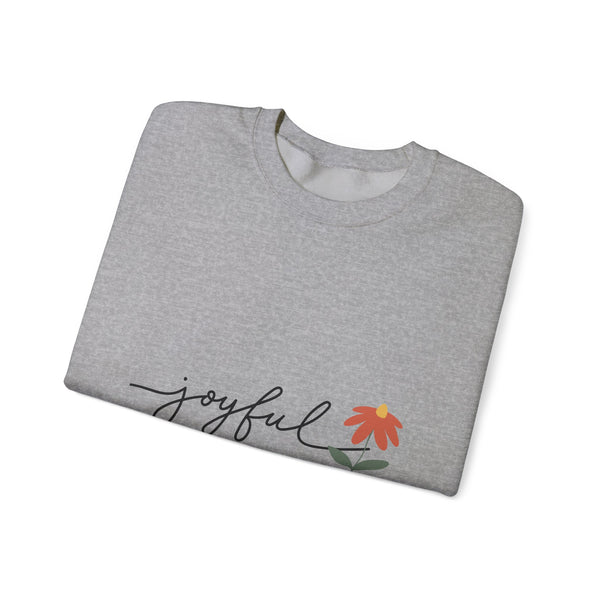 Joyful Flower Sweatshirt | Cozy Unisex Crewneck for Everyday Wear, Gift Idea for Birthdays, Casual Outfits, Spring Vibes, Nature Lovers