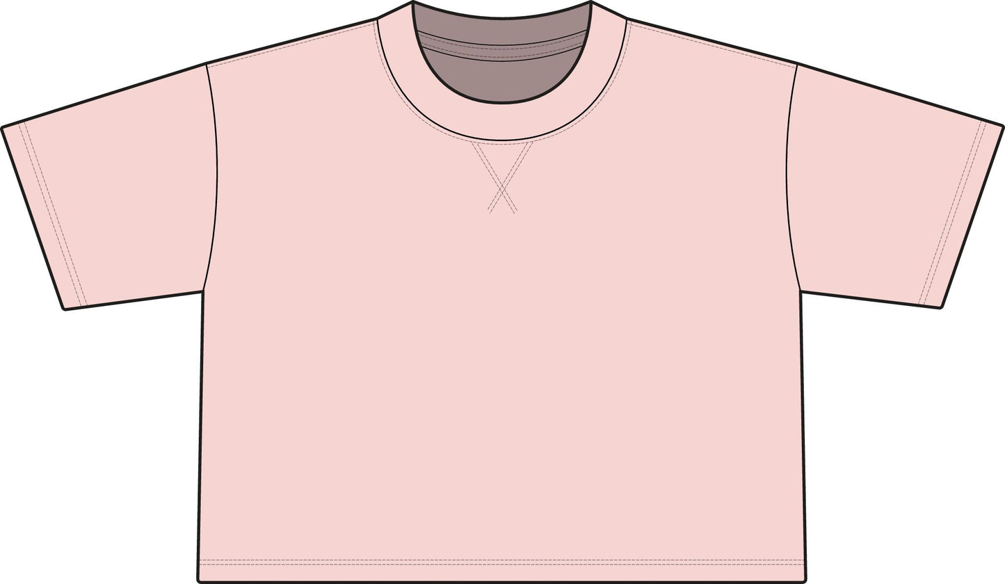 Women's French Terry Mid-Length Boxy Top