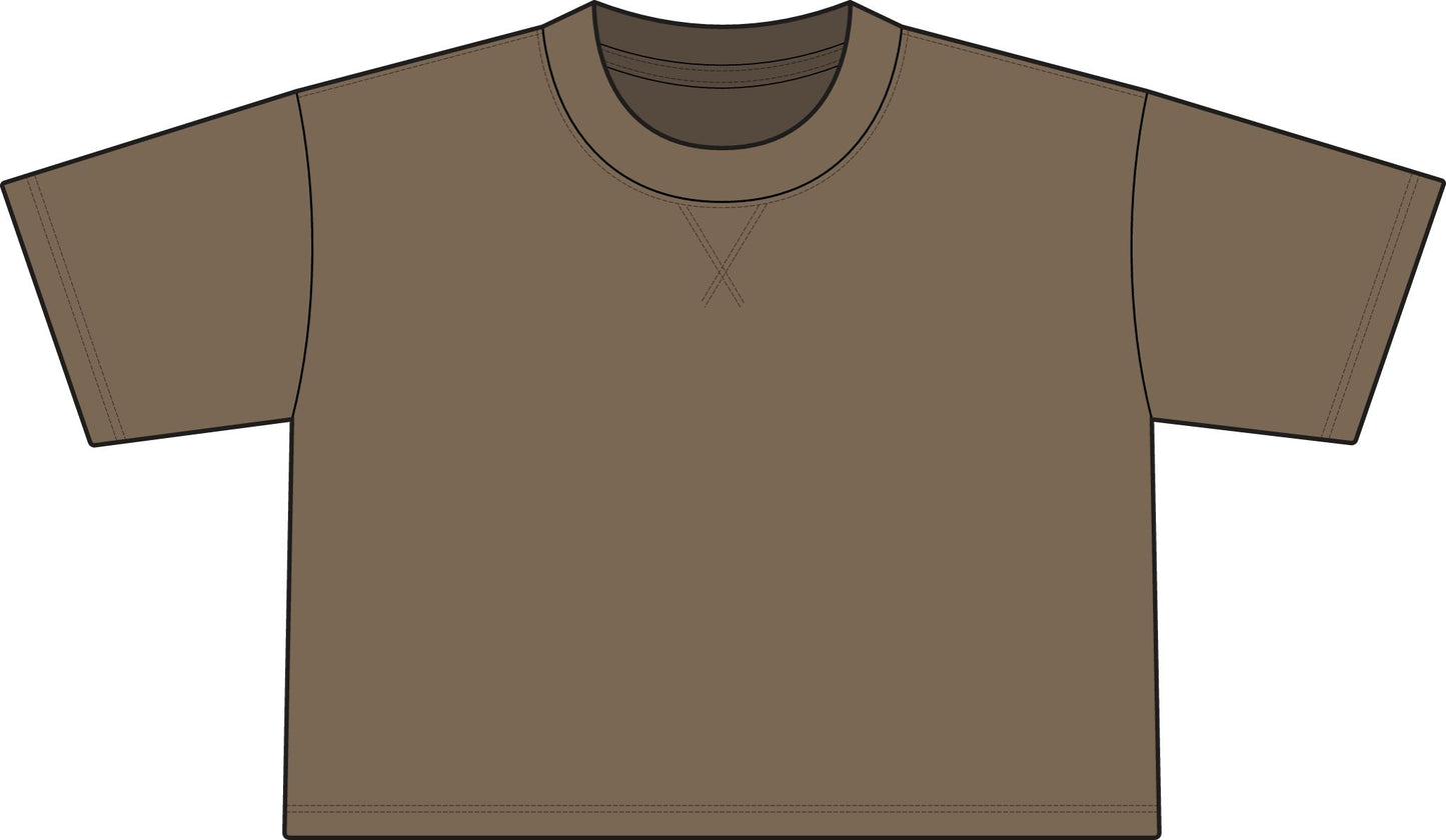 Women's French Terry Mid-Length Boxy Top