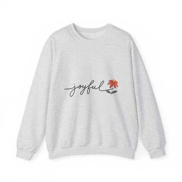 Joyful Flower Sweatshirt | Cozy Unisex Crewneck for Everyday Wear, Gift Idea for Birthdays, Casual Outfits, Spring Vibes, Nature Lovers