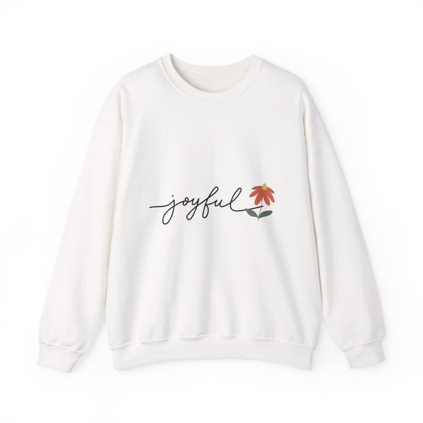 Joyful Flower Sweatshirt | Cozy Unisex Crewneck for Everyday Wear, Gift Idea for Birthdays, Casual Outfits, Spring Vibes, Nature Lovers