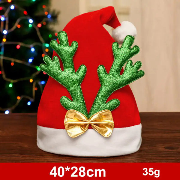 Fashionable Snowman and Santa Claus Hats for Xmas Decor