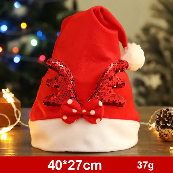 Fashionable Snowman and Santa Claus Hats for Xmas Decor