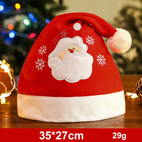 Fashionable Snowman and Santa Claus Hats for Xmas Decor