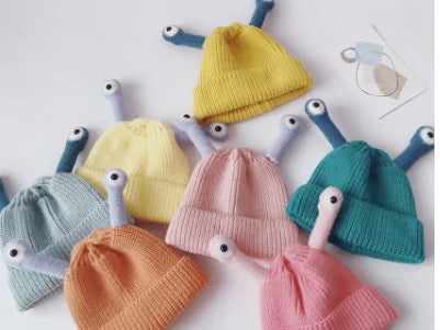 Korean Style Children's Knitted Frog Hats