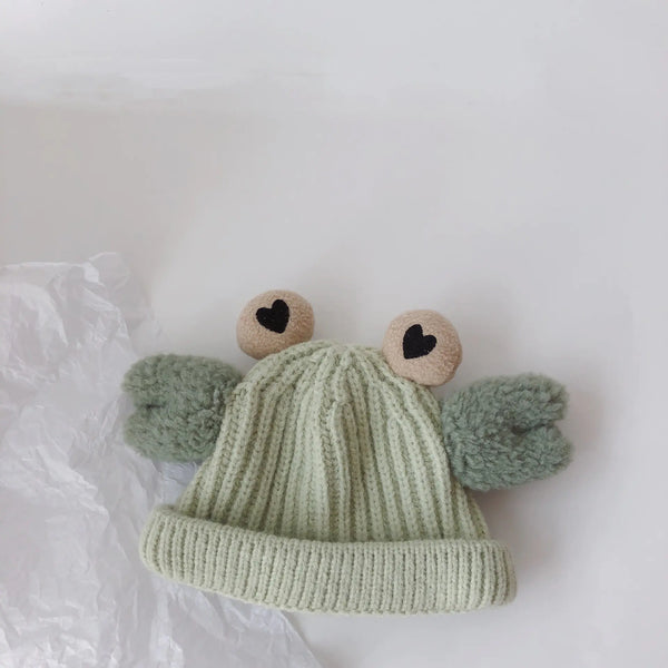Korean Big Foot Crab Knitted Winter Hats for Kids