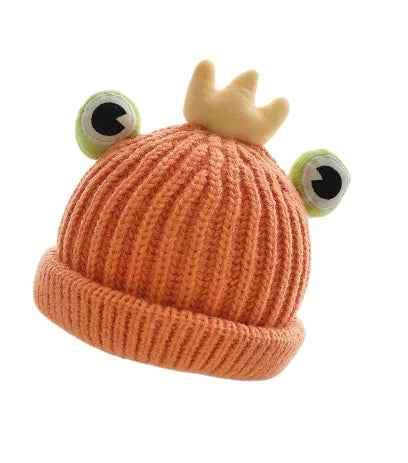 Korean Big Foot Crab Knitted Winter Hats for Kids