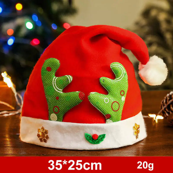 Fashionable Snowman and Santa Claus Hats for Xmas Decor