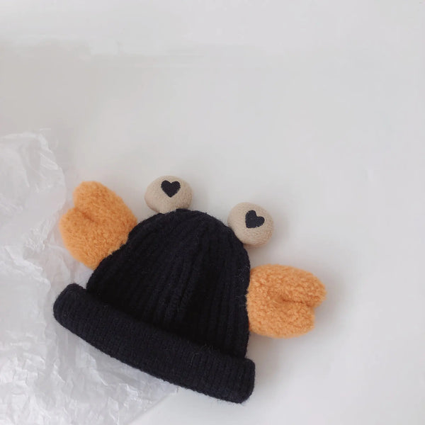 Korean Big Foot Crab Knitted Winter Hats for Kids