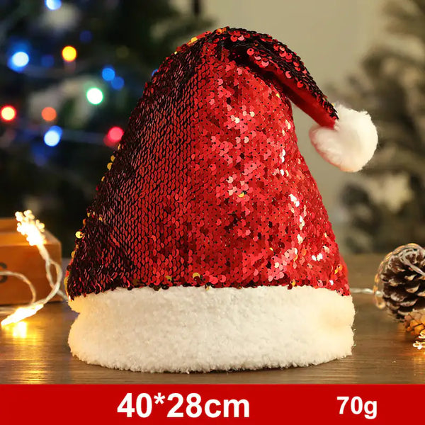 Fashionable Snowman and Santa Claus Hats for Xmas Decor