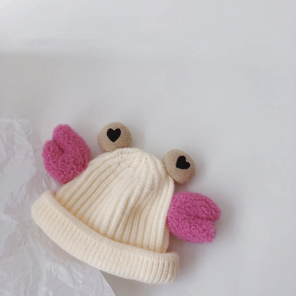 Korean Big Foot Crab Knitted Winter Hats for Kids