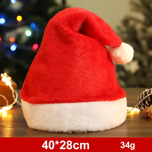 Fashionable Snowman and Santa Claus Hats for Xmas Decor