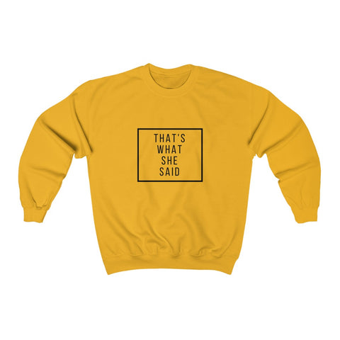 Michel scott quote graphic Heavy Blend™ Crewneck Sweatshirt