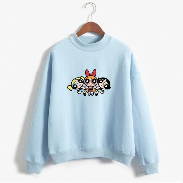 Women's powerpuff girls printed Sweatshirt