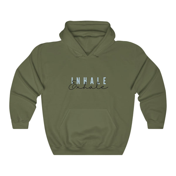 Inhale Exhale graphic Women's Heavy Blend™ Hooded Sweatshirt