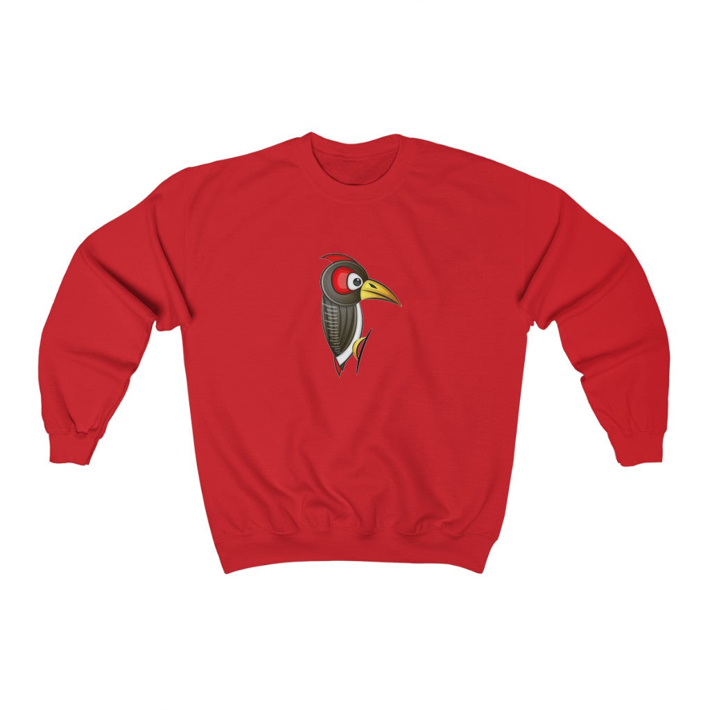 Unisex woodpecker graphic Heavy Blend™ Crewneck Sweatshirt