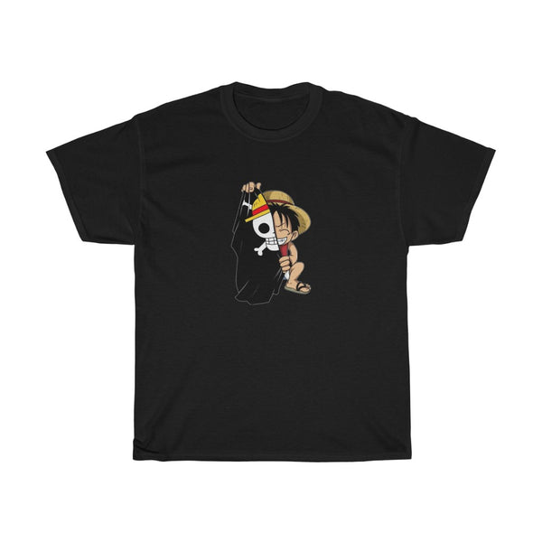 Men's Luffy printed Cotton Tee