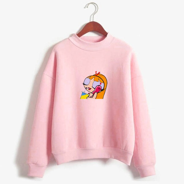 Women's powerpuff girls printed Sweatshirt