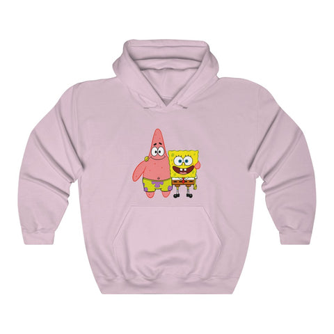 Women's spongebob and patric FRIENDS graphic Hooded Sweatshirt