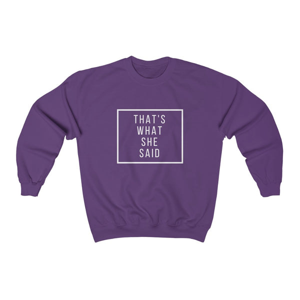 Micheal scott quote graphic Heavy Blend™ Crewneck Sweatshirt