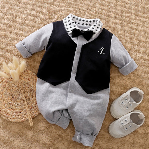 Malapina Baby Boy Romper Kids Summer Spring 0-24M Age Infant Gentleman Toddler Newborn Outfits Baby Girls Clothes 2020