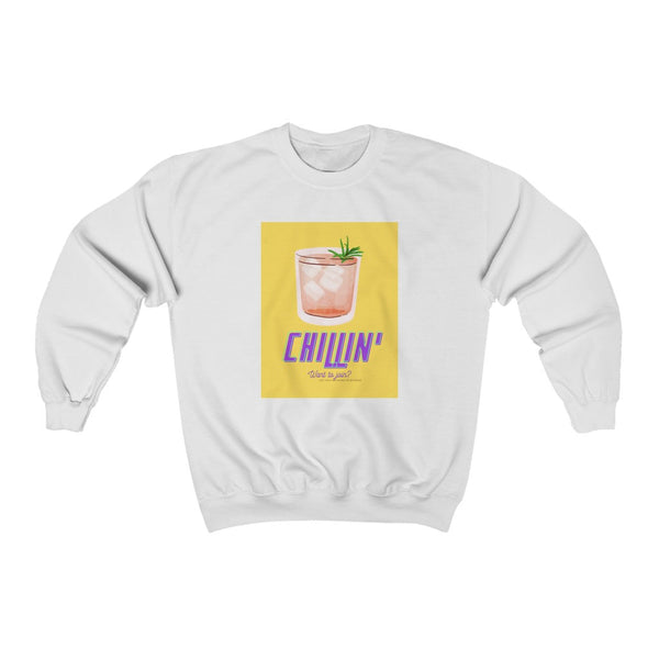 Unisex Chillin' printed Crewneck Sweatshirt