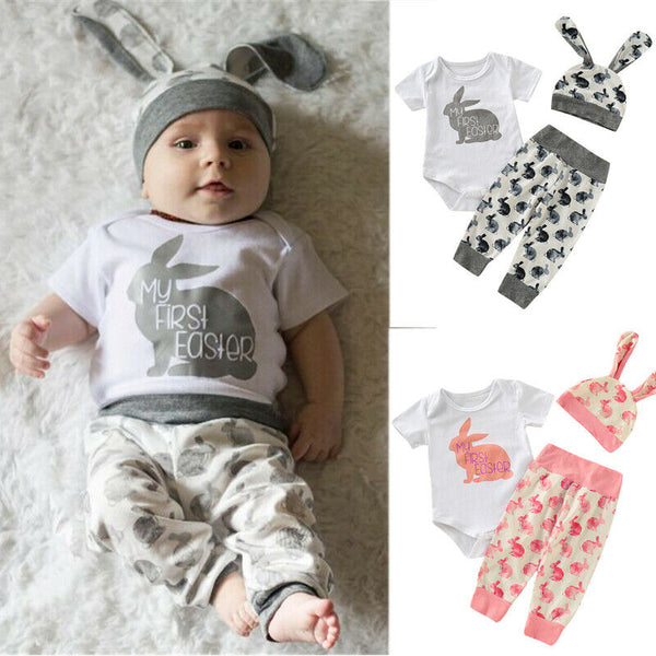 3PCS Toddler Newborn Baby dress