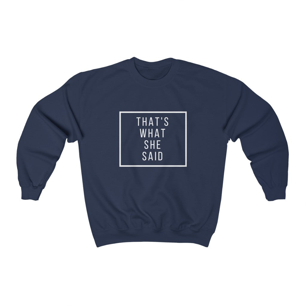 Micheal scott quote graphic Heavy Blend™ Crewneck Sweatshirt