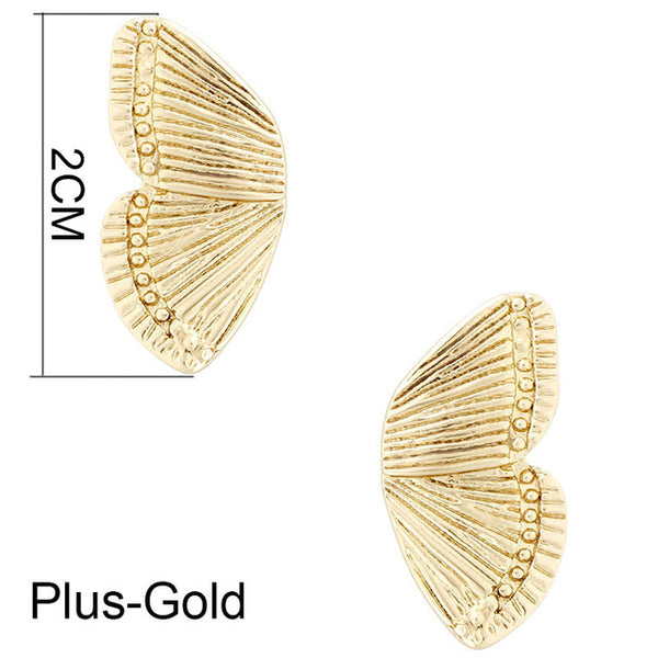 Original Half Of Butterfly Studs Earrings For Women 2021 Vintage Gold Tone Metal Charming Earrings Jewelry  Boucles d’oreilles