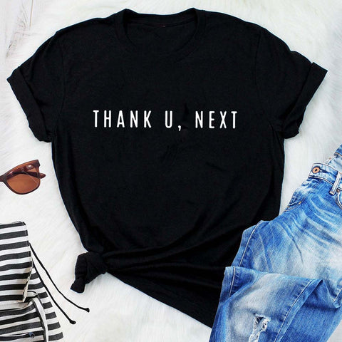 Women's thank u, next printed T-shirt