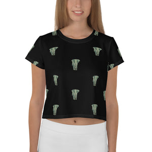 Women's All-Over Printed Crop Tee