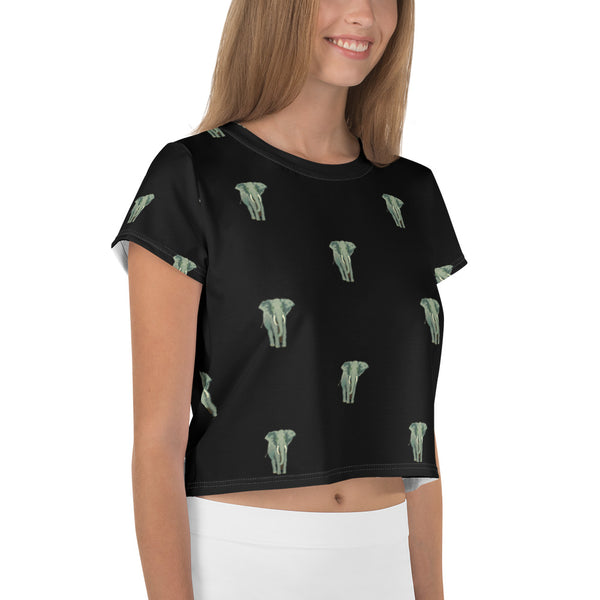 Women's All-Over Printed Crop Tee