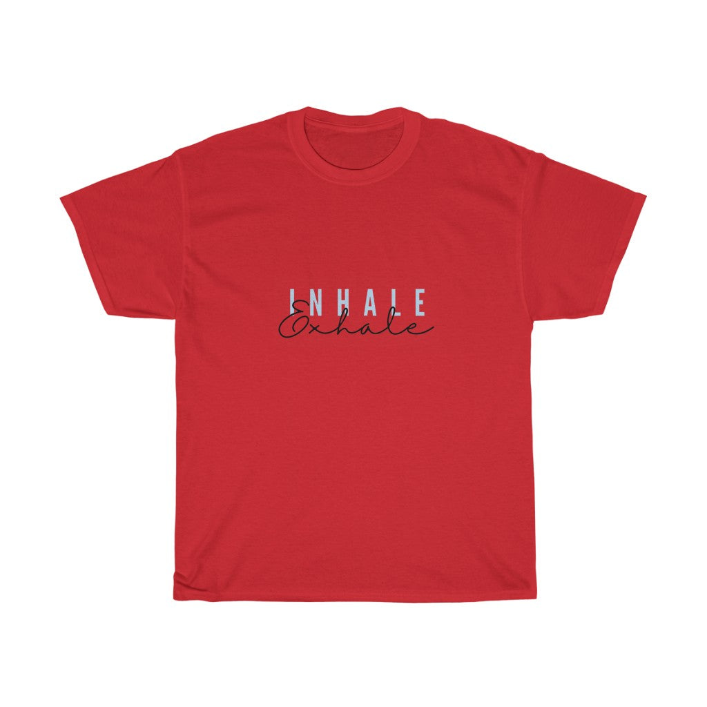 Inhale Exhale graphic Women's Heavy Cotton Tee