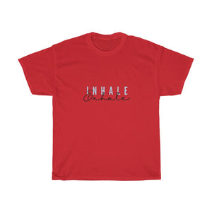 Inhale Exhale graphic Women's Heavy Cotton Tee