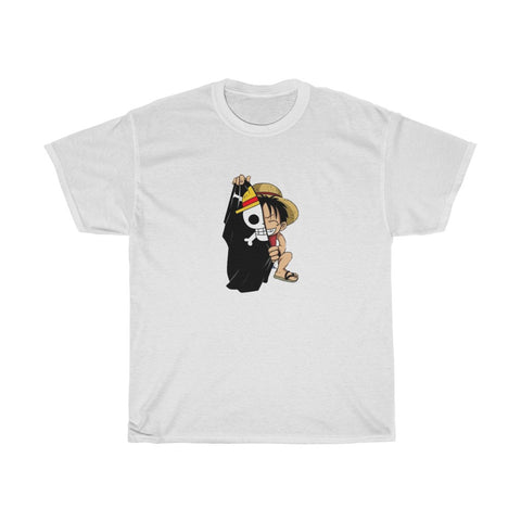 Men's Luffy printed Cotton Tee