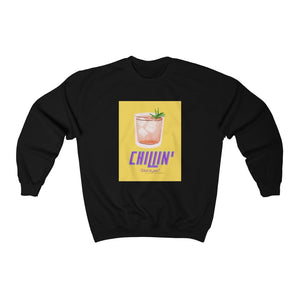 Unisex Chillin' printed Crewneck Sweatshirt