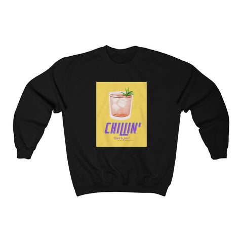 Unisex Chillin' printed Crewneck Sweatshirt
