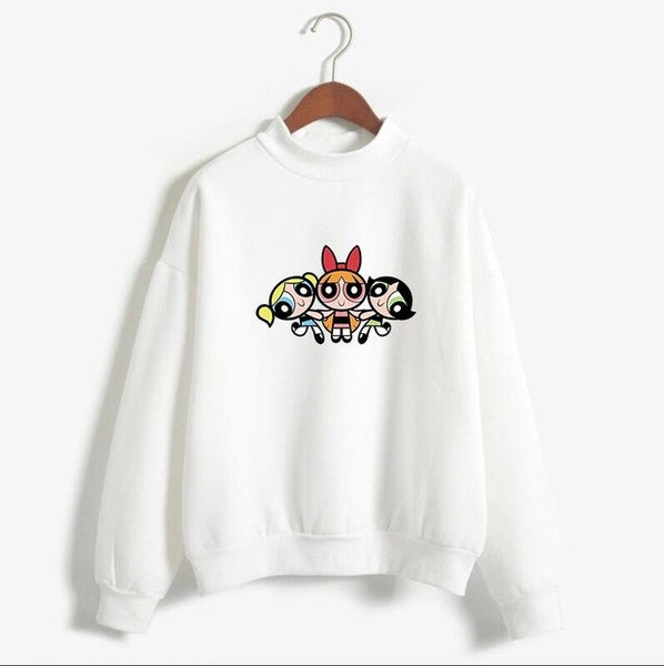 Women's powerpuff girls printed Sweatshirt